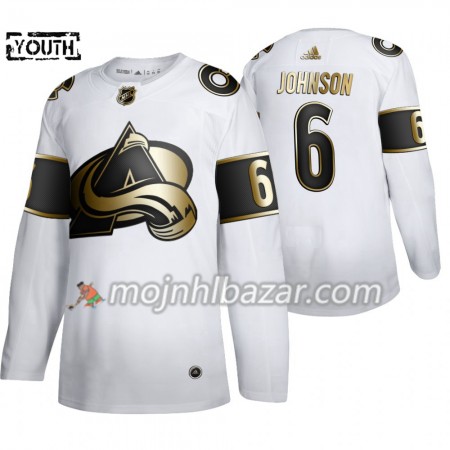 Dresovi Colorado Avalanche Erik Johnson 6 Adidas 2019-2020 Golden Edition Bijela Authentic - Dječji Dresovi Colorado Avalanche Erik Johnson 6 Adidas 2019-2020 Golden Edition Bijela Authentic - Dječji